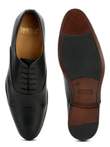 Canton: Plain Black Cap toe