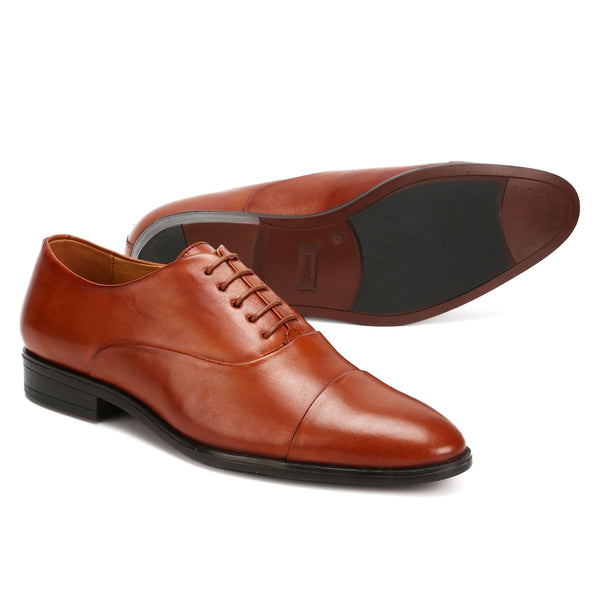 Canton: Tan Cap-toe Oxford