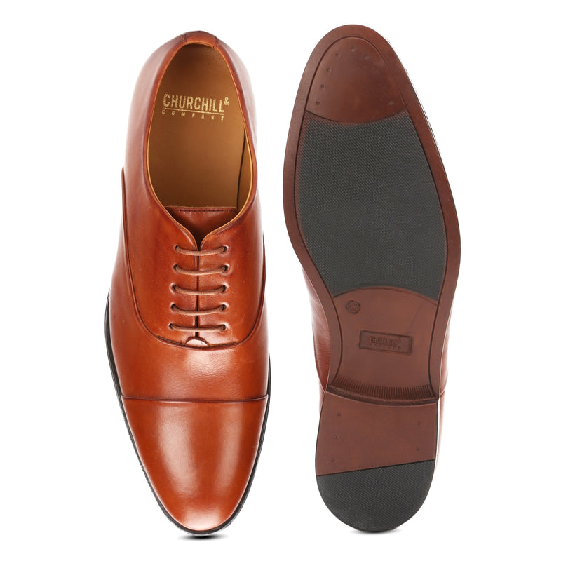 Canton: Tan Cap-toe Oxford