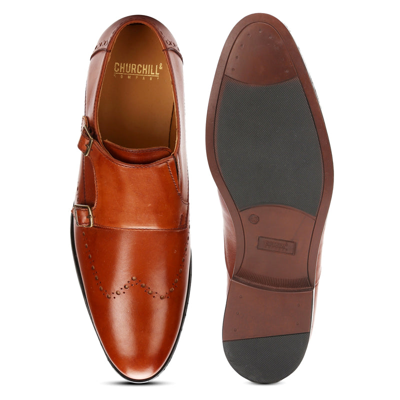 Conor: black  Double Monk strap