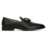 Clover:  Black Tasselled Loafer