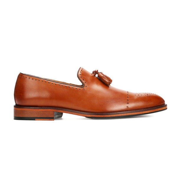 Savoy II : Tan Tasselled Loafer