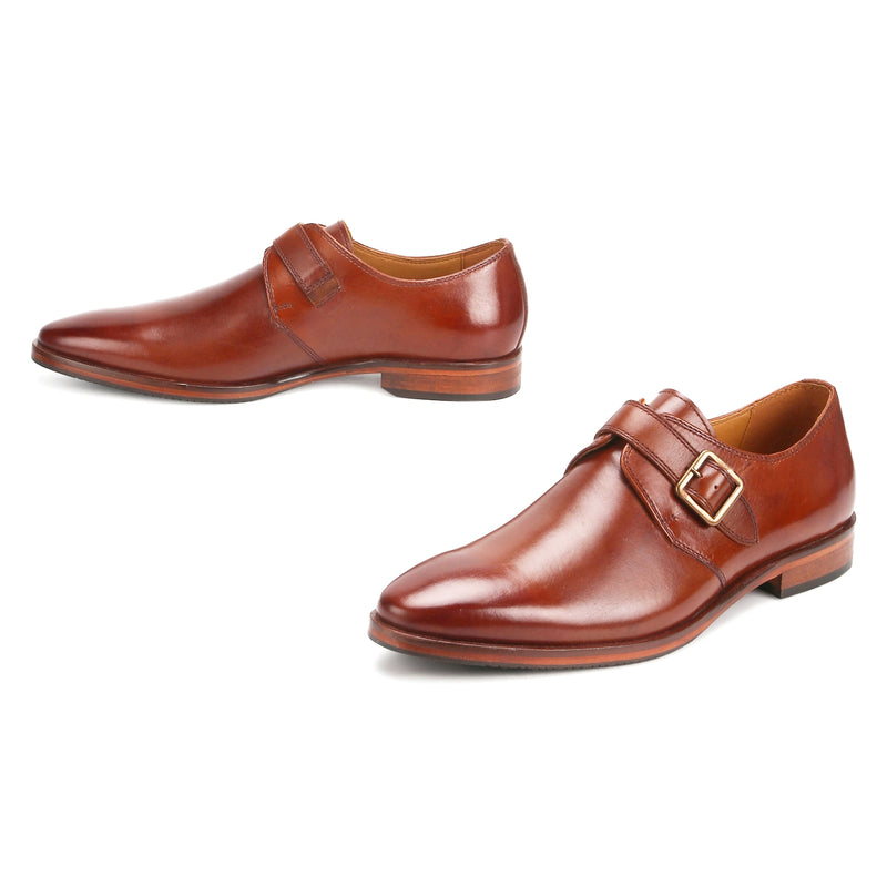 Stoke: Tan Single Monk Strap