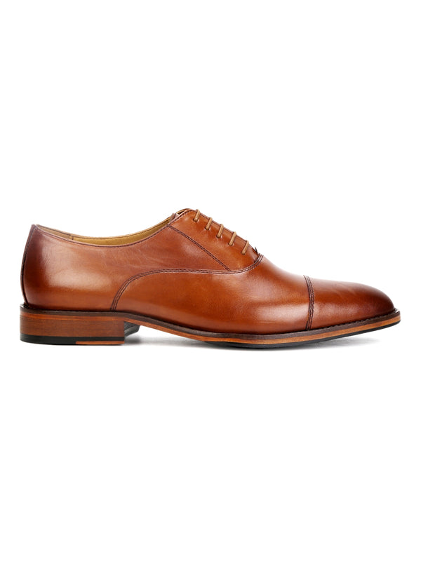 Wayne: Tan Cap-toe Oxford