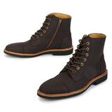 Maverick: Brown Nubuck Leather Boot