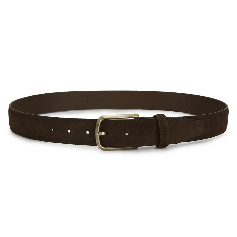 Spiff: Coffee Brown Suede Belt