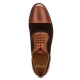 Scott: Tan & Brown Brogue Toe-Cap