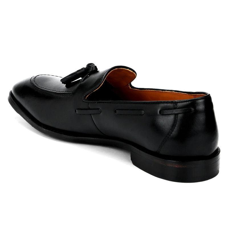 Ivy: Black Tasselled Loafer