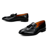 Ivy: Black Tasselled Loafer