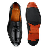 Ivy: Black Tasselled Loafer