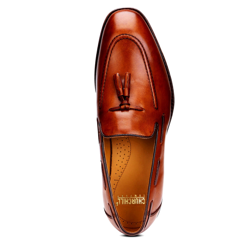 Ivy: Tan Tasselled Loafer