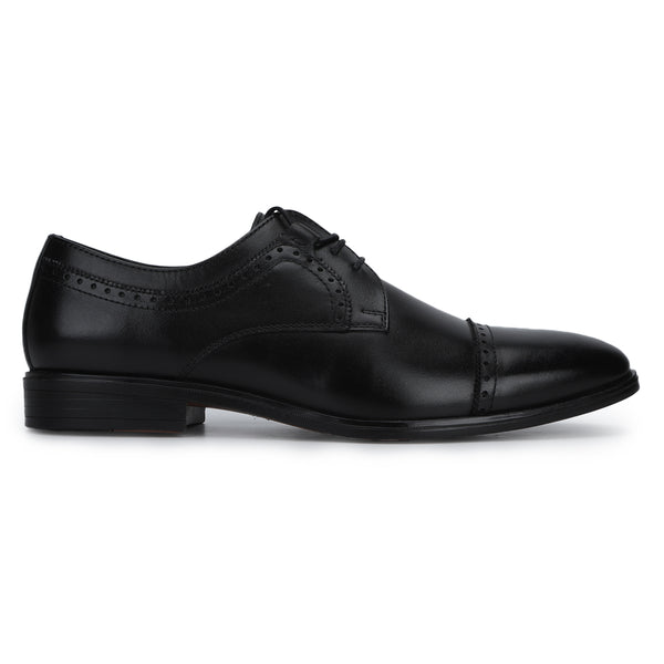 Muller: Black Cap-toe Derby