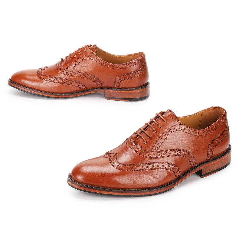 Men Leather Shoes Online Brogue Wingtip formal shoes