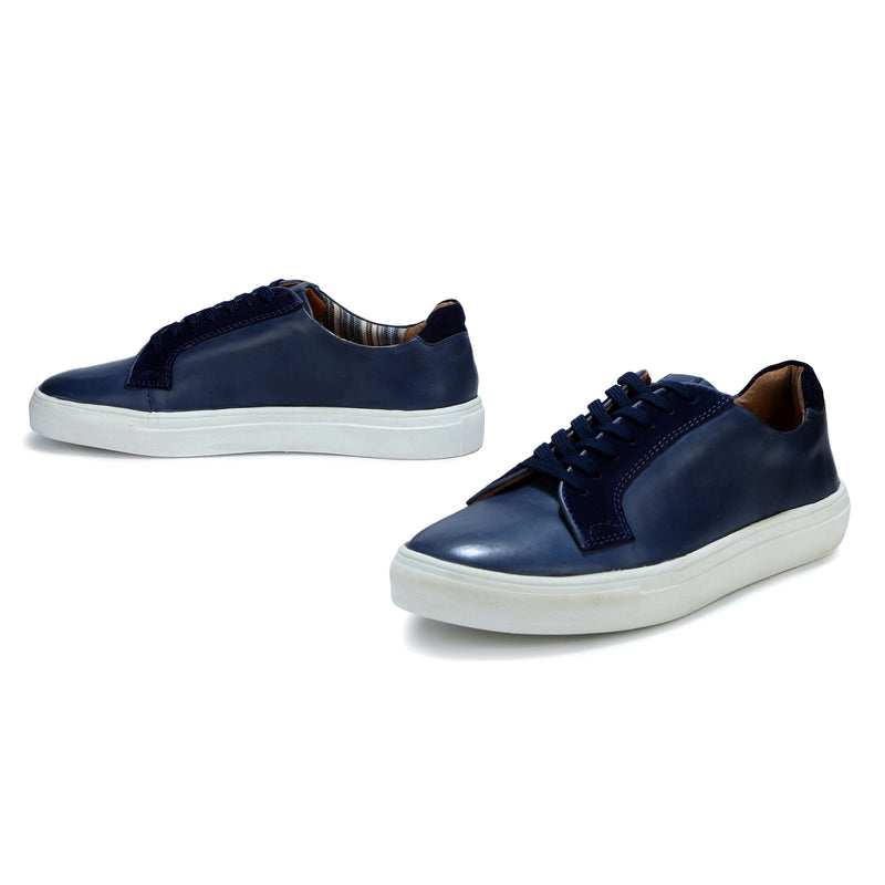Pepe: Blue Lace-up Sneaker