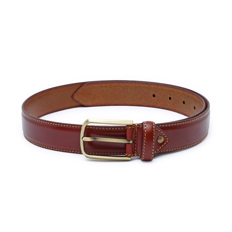 Ed: Dark Tan Casual Belt