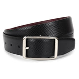 Jake: Burgundy & Black Reversible Belt