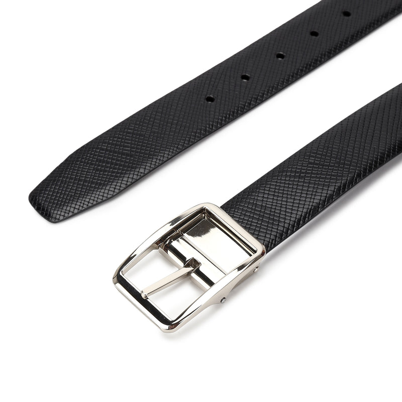 Jake: Burgundy & Black Reversible Belt