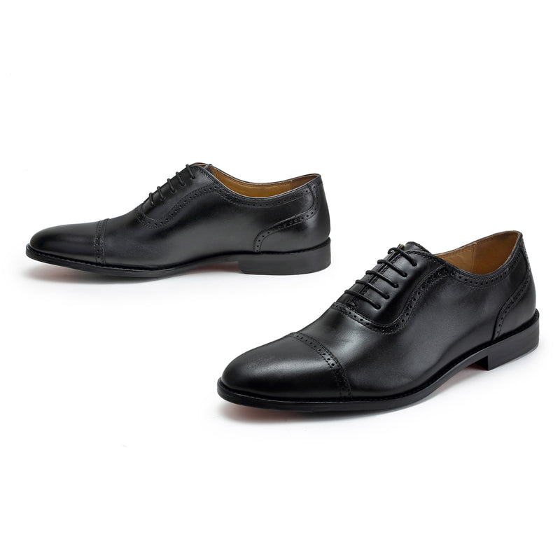 Travis: Black Cap Toe Oxford