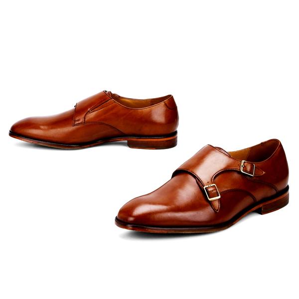 brown monk strap shoes