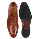 formal leather medallion shoes for men