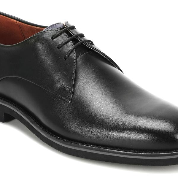 Mens Leather Black Formal Plain Toe Derby Shoes 30 Off Churchill